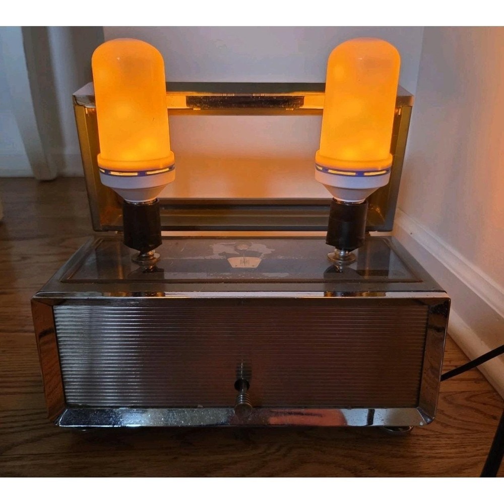 Repurposed Atompunk Troemer Scale Lamp Fallout Style Nuclear Warning Light LED - Picture 6 of 17